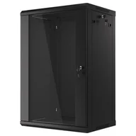 Szafy rack - Szafa RACK GEMBIRD 19" 18U 19WM-FP6418 600 x 450 mm, Wisząca Czarny 19WM-FP6418 - miniaturka - grafika 1