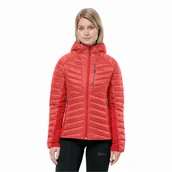 Kurtki damskie - Damska kurtka hybrydowa Jack Wolfskin ROUTEBURN PRO INS JKT W vibrant red - L - miniaturka - grafika 1
