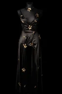 Naszyjniki - Choker z kwiatem (C23/FSH/40AU) - miniaturka - grafika 1