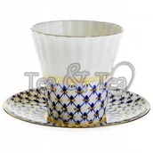 Filiżanki - Filiżanka Dmuchawiec Siatka Kobaltowa 180 ml Łomonosov - miniaturka - grafika 1