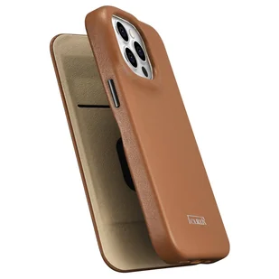 iCarer CE Premium Leather Folio Case skórzane etui iPhone 14 Pro z klapką magnetyczne MagSafe brązowy (WMI14220714-BN) - Etui i futerały do telefonów - miniaturka - grafika 8