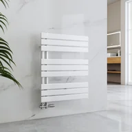 Ręczniki - Suszarka na ręczniki EMKE Grzejnik łazienkowy Grzejnik panelowy Podłączenie boczne Naścienne ciepłej wody 762 x 600 mm Biały - miniaturka - grafika 1