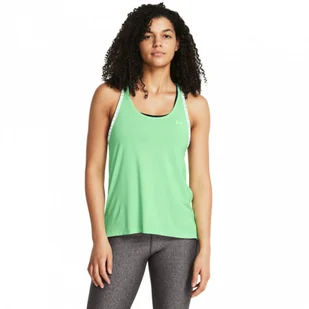 Damski top treningowy Under Armour Knockout Tank - zielony - UNDER ARMOUR - Koszulki sportowe damskie - miniaturka - grafika 1