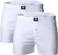 Majtki męskie - Szorty męskie CECEBA, 2-pak - bokserki, basic, bawełna, M-8XL, jednokolorowe, białe 8XL - miniaturka - grafika 1