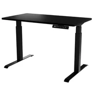 Biurka - Biurko z elektryczną regulacją wysokości MOON 121x67x72-120 czarny - miniaturka - grafika 1