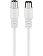 Kable komputerowe i do monitorów - Goobay Antenna cable (class A, 85 dB), 2x shielded 66613 1.5 m 66613 - miniaturka - grafika 1
