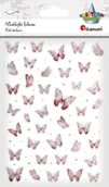 Szkolne artykuły papiernicze - Naklejki foliowe Motyle różowe i holograficzne - Titanum - miniaturka - grafika 1