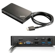 Stacje dokujące i replikatory portów - Lenovo 03X6300 stacja dokująca Przewodowa OneLink+ Czarny - miniaturka - grafika 1