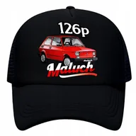 Czapki damskie - Czapka z daszkiem trucker siateczka tirówka maluch fiat 126p auto 10 - miniaturka - grafika 1