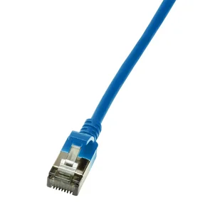 LogiLink CQ9026S kabel sieciowy Niebieski 0,5 m Cat6a U/FTP (STP) - Patchcordy - miniaturka - grafika 1