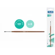 Pędzle - Milan Pędzel płaski z włosia koziego seria 121 nr 0 - miniaturka - grafika 1