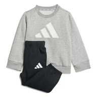 Odzież sportowa dziecięca - adidas Uniseks - niemowlęta ESSENTIALS JOGGER, medium grey heather/white, 18-24 Months - miniaturka - grafika 1