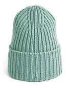 Czapki damskie - Czapka Damska Młodzieżowa Beanie Podwijana Zimowa 100% Wełna Virgin Polska - miniaturka - grafika 1