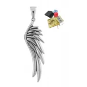 Wisiorki - Srebrna Zawieszka Wisiorek Skrzydło Anioła 925 Na Prezent Święta Srebro - miniaturka - grafika 1