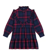 Sukienki - Petit Bateau ML SMO/MU3A Sukienka dziewczęca, Smoking/Multico, 6 lat - miniaturka - grafika 1