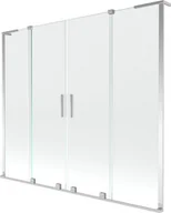 Parawany nawannowe - Mexen Velar L Duo parawan nawannowy 2-skrzydłowy rozsuwany 180 x 150 cm, transparent, chrom - 896-180-003-02-01 - miniaturka - grafika 1
