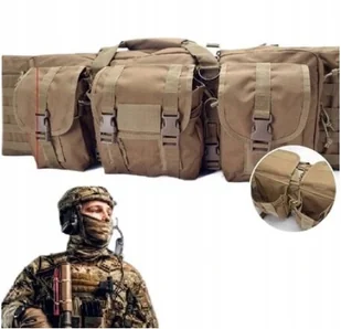 Torba Pokrowiec Plecak 108cm beżowy Molle - Akcesoria do bagażników dachowych - miniaturka - grafika 1