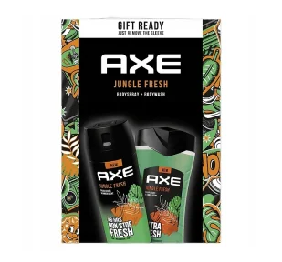 Axe Jungle Fresh zestaw prezentowy dla mężczyzn żel pod prysznic 250 ml + dezodorant w aerozolu 150 ml - Zestawy kosmetyków męskich Axe Jungle Fresh zestaw prezentowy dla mężczyzn żel pod prysznic 250 ml + dezodorant w aerozolu 150 ml - Zestawy kosmetyków męskich - miniaturka - grafika 1