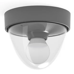 Nowodvorski Lampa sufitowa i ścienna NOOK na e27 10W IP44 wys. 15cm grafit 7965 - Lampy ścienne - miniaturka - grafika 1