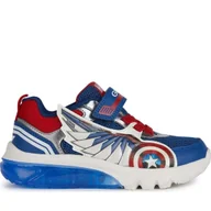 Buty dla chłopców - Geox trampki chłopięce J45LBB 01454 C0200 Kolor: Niebieski Rozmiar: 35 - miniaturka - grafika 1
