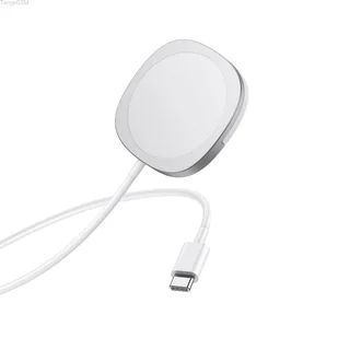 HOCO ładowarka indukcyjna do MagSafe Iphone Magnetic Fast charge 15W CW35 srebrna - Ładowarki do telefonów - miniaturka - grafika 1
