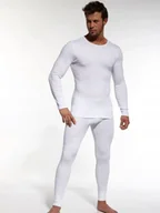 Koszulki męskie - Koszulka męska Cornette AU-214 biała S - miniaturka - grafika 1