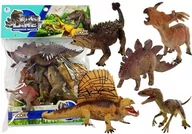 Zabawki interaktywne dla dzieci - LEANToys Zestaw Zwierząt Dinozaury 6 elementów w Worku 5135 - miniaturka - grafika 1