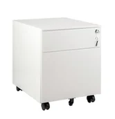 Szafki biurowe - Kontener XD-041-2-W - Biały - miniaturka - grafika 1