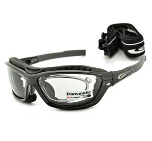 Fotochromowe okulary sportowe przeciwsłoneczne GOGGLE T421-1R Korekcja + Pasek + Gąbka - Okulary sportowe - miniaturka - grafika 1