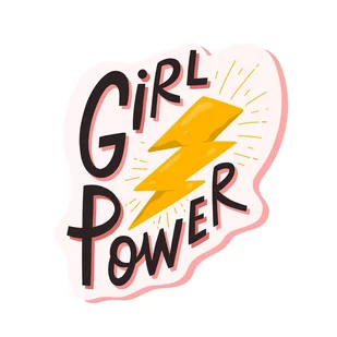 Naprasowanka Girl Power Naklejeka Na Odzież 9 - Pasmanteria - miniaturka - grafika 1