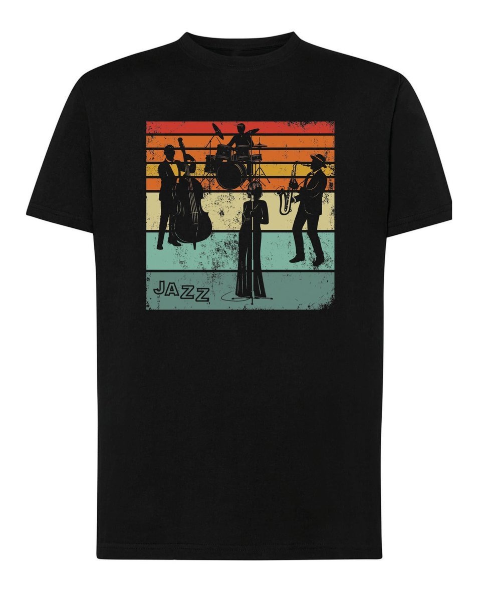 Koszulka JAZZ Muzyka Koncert Czarna M