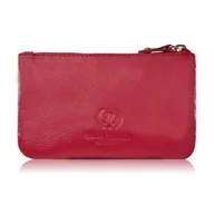 Etui na klucze - ETUI NA KLUCZE SKÓRZANE CZERWONE POJEMNE ZE SKÓRY NATURALNEJ LICOWEJ PAOLO PERUZZI T-51-NRD - miniaturka - grafika 1