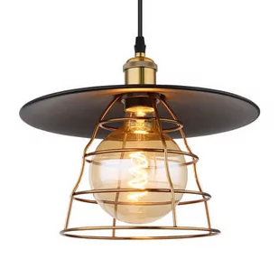 Globo Viejo 15086BH1 lampa wisząca zwis 1x60W E27 czarna/miedziana - Lampy sufitowe - miniaturka - grafika 1