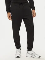 Spodnie sportowe męskie - K-Way Spodnie dresowe Le Vrai Creuse K11516W Czarny Slim Fit - miniaturka - grafika 1