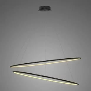 Lampa Ledowe Okręgi No. 2 Φ120 cm in 3k czarna Altavola Design (Barwa światła delikatnie ciepła, Kierunek padania światła do wewnątrz, Kolor Czarny, Możliwość ściemniania nie) - Oprawy, klosze i abażury - miniaturka - grafika 1