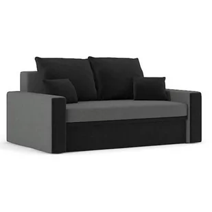 Sofa dwuosobowa, poduszki, Montana, 152x90x75 cm, szary, czarny - Sofy i kanapy - miniaturka - grafika 1