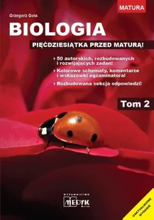 Biologia - pięćdziesiątka przed maturą T.2 - Podręczniki dla liceum - miniaturka - grafika 1