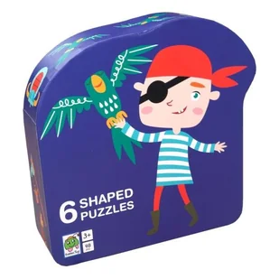 Puzzle dla dzieci w ozdobnym pudełku Pirat Nowa - Puzzle - miniaturka - grafika 1