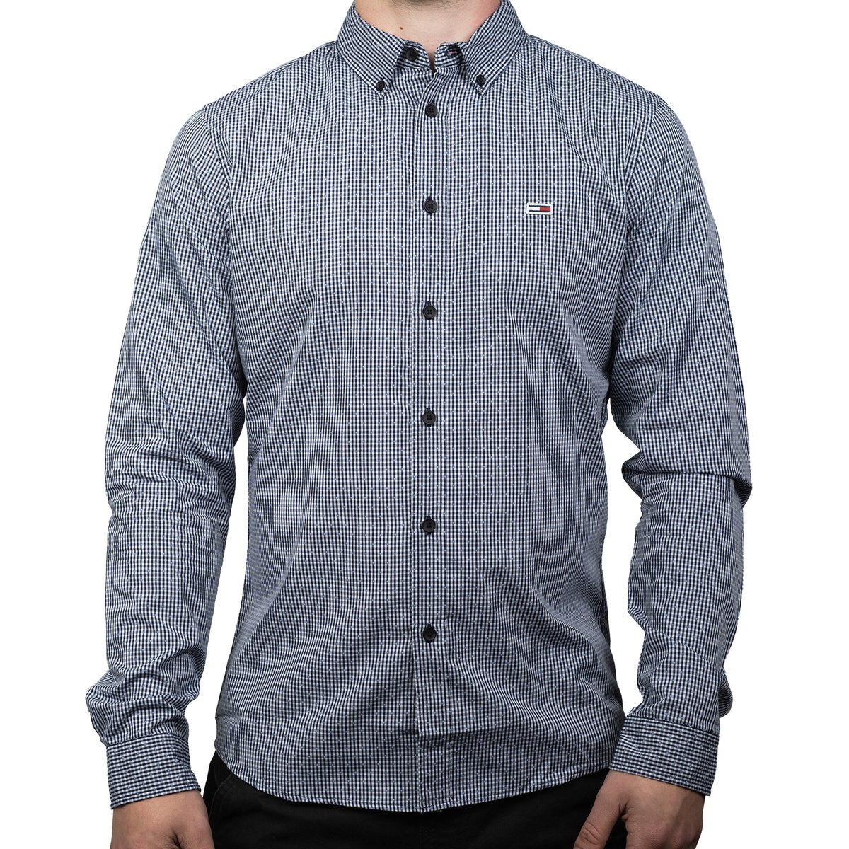 Koszula premium bawełna Tommy Jeans COLORED DOBBY POPOLIN DM0DM07492 0A4 XXL