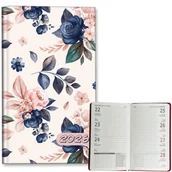 Kalendarze - Kalendarz 2026 A6 tygodniowy Niebieskie Róże - kalendarz - miniaturka - grafika 1