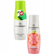Syropy i koncentraty owocowe - Koncentraty SodaStream zestaw: 7UpFREE +Grapefruit - miniaturka - grafika 1