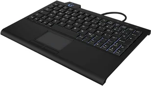KeySonic KSK-3210ELU (DE) klawiatura USB QWERTZ Niemiecki Czarny 60961 - Klawiatury - miniaturka - grafika 1