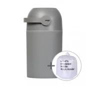 Inne akcesoria do pielęgnacji dzieci - Kosz na zużyte pieluchy Magic Majestic - grafitowy (na 25 pieluch) + worki - miniaturka - grafika 1