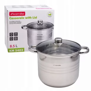 Garnek gastronomiczny wysoki stalowy 8,5L - Garnki - miniaturka - grafika 1