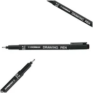 Długopisy - DŁUGOPIS PISAK KREŚLARSKI SNOWMAN 0.7 MM CZARNY - miniaturka - grafika 1