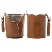 Podgrzewacze butelek i sterylizatory - Podgrzewacz do butelek, mleka Varm Brązowy USB-C 40–65°C - miniaturka - grafika 1