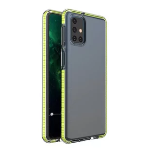 Spring Case pokrowiec żelowe etui z kolorową ramką do Samsung Galaxy M51 żółty - Etui i futerały do telefonów - miniaturka - grafika 1