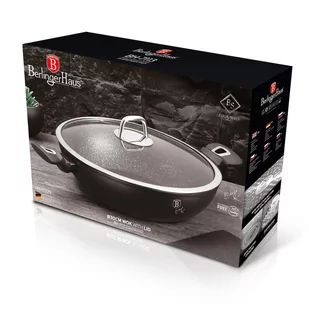 WOK GRANITOWY 30cm BERLINGER HAUS BH-7113 BLACK SILVER - Garnki - miniaturka - grafika 3