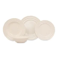 Serwisy obiadowe - 18-częściowy zestaw białych porcelanowych naczyń Kütahya Porselen Lara - miniaturka - grafika 1