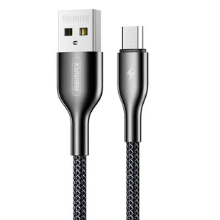 REMAX Kingpin kabel przewód USB - Micro USB 2.1A 1m czarny (RC-092m) - Kable USB - miniaturka - grafika 1